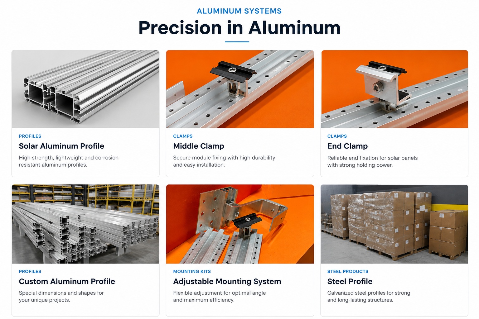 Kundenspezifische Aluminium-Solarprofile